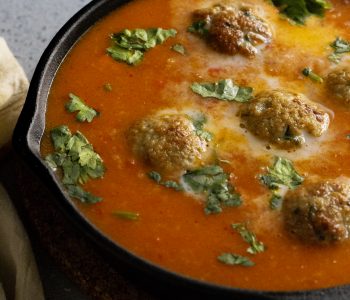 Chicken Meatballs in Spicy Red Gravy by OneWholesomeMeal