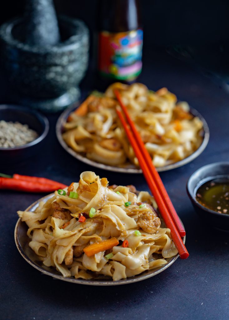 Thai Stir Fried Noodles by OneWholesomeMeal